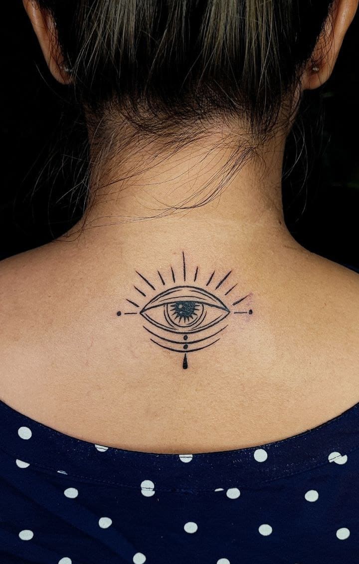 BACK EYE TATTOO