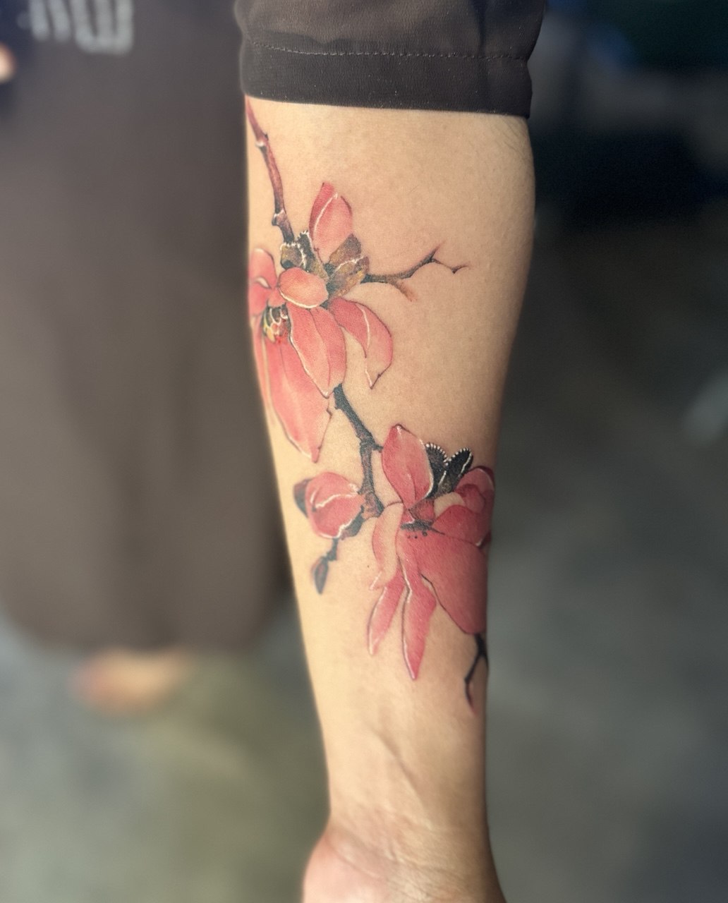 FLORAL COLOR TATTOO